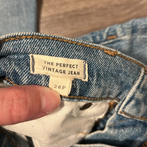 Madewell The Perfect Vintage Jean Size 26P Raw Hem - Picture 6 of 6